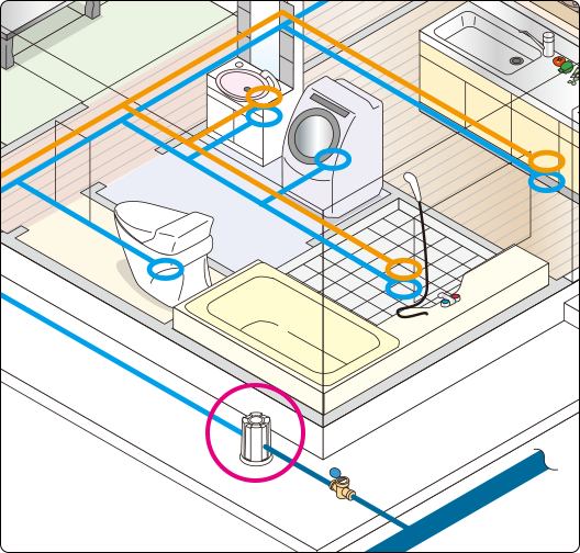 戸建てに設置する例